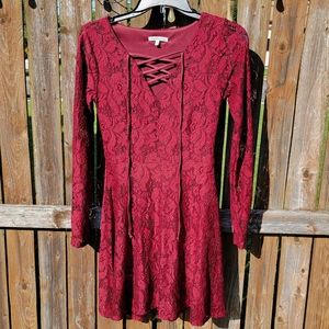 Charlotte Russe Lace Red Dress